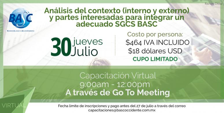 Análisis del Contexto (Interno y Externo) y Partes Interesadas  Para Integrar un Adecuado SGCS BASC