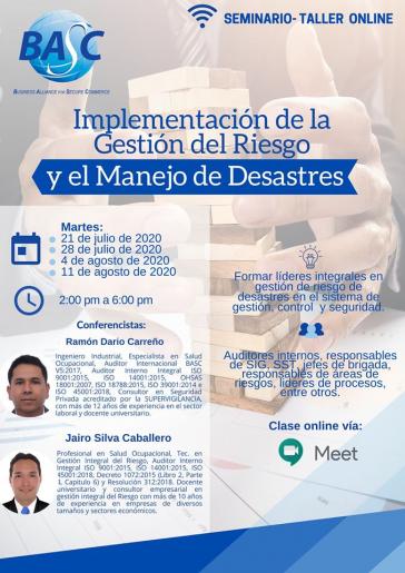 Implementación de la Gestión del Riesgo y el Manejo de Desastres