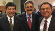 Kunio Mikuriya, Secretary General (WCO) , Fermin Cuza, International President (WBO) and Jaime King, Vice-Chairman, Private Sector Consultative Group of WCO.