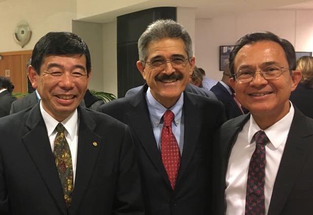 Kunio Mikuriya, Secretary General (WCO) , Fermin Cuza, International President (WBO) and Jaime King, Vice-Chairman, Private Sector Consultative Group of WCO.